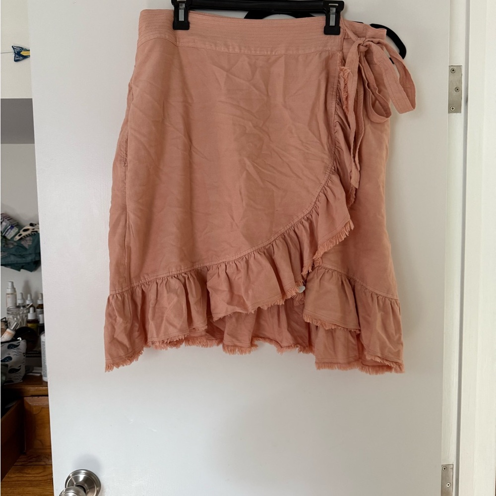 Anthropologie side tie pink skirt!
